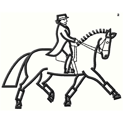 Dressage Horse Outline 2